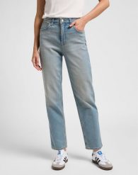 DAMSKIE SPODNIE LEE CBL MOM JEANS DENIM DAYS L34HUXE27 112340616. Niebieskie jeansy damskie Lee. Za 159.99 zł.