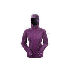 Kurtka turystyczna MH500 WTP damska. Fioletowe kurtki damskie QUECHUA, xs, bez wzorów, z elastanu, bez kaptura. Za 299.99 zł.