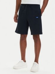 HUGO Szorty sportowe Nasensio 50522364 Granatowy Regular Fit. Niebieskie szorty męskie Hugo, bez wzorów, z bawełny, sportowe. Za 349.99 zł.
