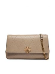 Tory Burch Torebka Quilted Chain Wallet 186041 Kremowy. Białe torebki wieczorowe Tory Burch, bez wzorów, ze skóry, wizytowe, bez kołnierzyka, bez ramiączek. Za 2,024.00 zł.