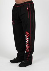 Marlow Mesh Spodnie - Czarny/Czerwony. Czerwone spodnie sportowe męskie GORILLA WEAR, z meshu. Za 229.00 zł.