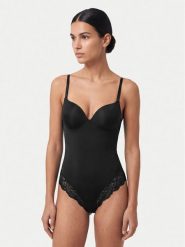 Guess Body O6BM16 K5071 Czarny. Czarne body damskie Guess, z aplikacjami, z syntetyku. Za 344.99 zł.