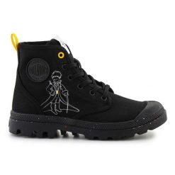 Buty Palladium Pampa-Petit Prince 74449-008-M czarne. Czarne buty sportowe na co dzień męskie z gumy, bez zapięcia. Za 667.75 zł.