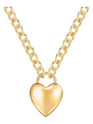 Yokoamii Pozłacany naszyjnik z elementem ozdobnym - dł. 48 cm rozmiar: onesize. Żółte naszyjniki damskie Yokoamii, pozłacane. Za 43.99 zł.