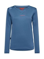 LA SPORTIVA Koszulka funkcyjna "Ibaia" w kolorze niebieskim rozmiar: XS. Niebieskie bluzki sportowe damskie La Sportiva, xs, bez kołnierzyka, bez ramiączek. Za 222.41 zł.