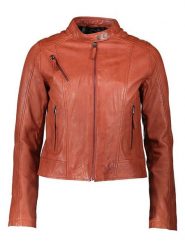 Apple of Eden Skórzana kurtka w kolorze jasnobrązowym rozmiar: 40. Brązowe kurtki damskie Apple of Eden, bez wzorów, ze skóry, bez kaptura. Za 500.99 zł.