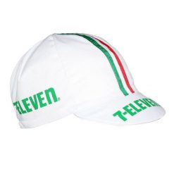Czapka rowerowa Gist Equipe Vintage 7-Eleven. Białe czapki męskie GIST, bez wzorów, sportowe. Za 118.50 zł.