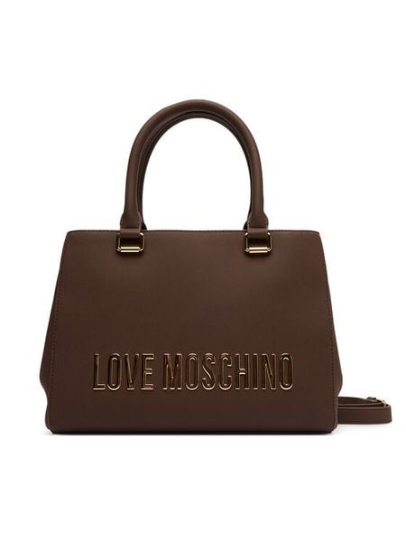LOVE MOSCHINO Torebka JC4022PP1NKD0301 Brązowy. Brązowe torebki klasyczne damskie Love Moschino, bez wzorów, ze skóry, bez dodatków. Za 659.99 zł.