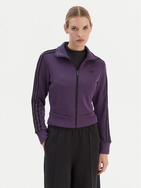 Adidas Bluza Firebird Adicolor JY2615 Fioletowy Regular Fit. Fioletowe bluzy bez kaptura damskie Adidas, l, z syntetyku. Za 269.99 zł.