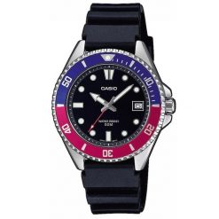 Zegarek Unisex Casio DIVER. Czarne zegarki męskie Casio. W wyprzedaży za 393.65 zł.