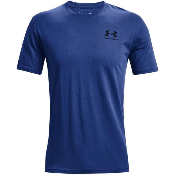 Koszulka fitness męska UNDER ARMOUR Sportstyle z krótkim rękawem. Zielone t-shirty sportowe męskie Under Armour, m, bez ramiączek, na fitness i siłownię. W wyprzedaży za 89.00 zł.