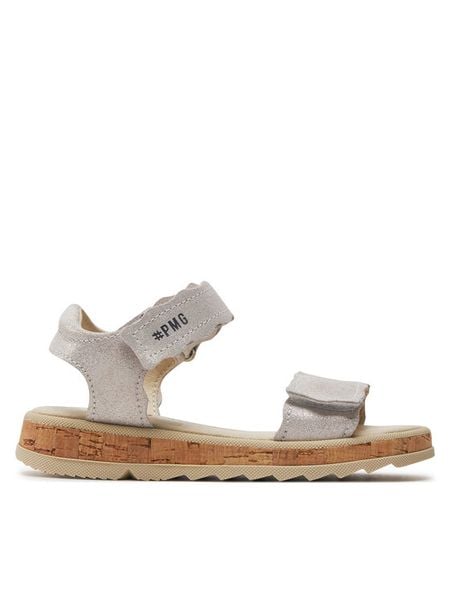 Primigi Sandały 5937522 M Srebrny. Szare sandały dziewczęce Primigi, ze skóry, bez zapięcia. Za 269.99 zł.