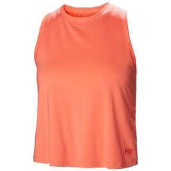 Damski tank top Helly Hansen Ocean Cropped. Czerwone topy damskie Helly Hansen, bez wzorów, bez kołnierzyka. Za 189.50 zł.
