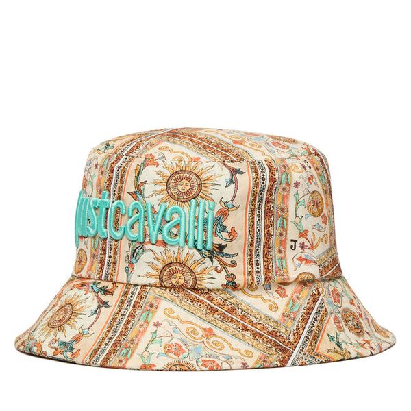 Kapelusz Just Cavalli. Brązowe kapelusze damskie Just Cavalli, bez wzorów. Za 260.99 zł.