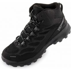 Merrell Speed Strike Mid GTX damskie buty trekkingowe, wodoodporne, rozmiar 41. Czarne obuwie trekkingowe damskie MERRELL. Za 687.99 zł.