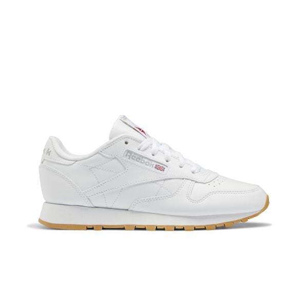 Buty do chodzenia damskie Reebok Classic Leather. Białe buty sportowe na co dzień damskie Reebok, bez wzorów, z gumy, trekkingowe, reebok classic. Za 452.00 zł.