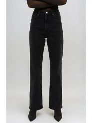 Monki Dżinsy - Regular fit - w kolorze czarnym rozmiar: W26. Czarne jeansy damskie Monki, z podwyższonym stanem. Za 64.45 zł.