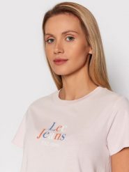 LEE SEASONAL LOGO TEE DAMSKI T-SHIRT KOSZULKA LOGO NADRUK PALE LILAC L41GYGSU 112140030. Bluzki damskie Lee, l, bez wzorów, bez kołnierzyka. Za 69.99 zł.
