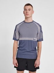 Koszulka Hummel MT Unit. Niebieskie t-shirty sportowe męskie HUMMEL, s, z dzianiny, bez ramiączek, do piłki nożnej. Za 191.20 zł.