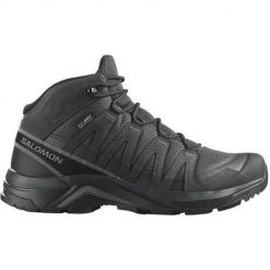 Buty trekkingowe męskie Salomon X-adventure Recon Mid Gtx. Czarne buty trekkingowe męskie Salomon, z materiału, bez zapięcia, trekkingowe. Za 591.00 zł.