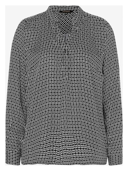 More & More Bluzka w kolorze czarno-kremowym rozmiar: 38. Białe bluzki damskie MORE & MORE, s, bez wzorów, z wiskozy, klasyczne, bez kołnierzyka, bez ramiączek. Za 60.88 zł.