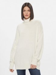 Kontatto Golf 3M1085 Biały Oversize. Białe golfy damskie Kontatto, m, bez wzorów, z wiskozy, bez ramiączek. Za 449.99 zł.