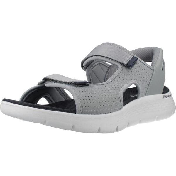Sandały SKECHERS SLIP-INS GO WALK FLEX Szary. Szare sandały męskie Skechers, z tkaniny, bez zapięcia. Za 296.99 zł.