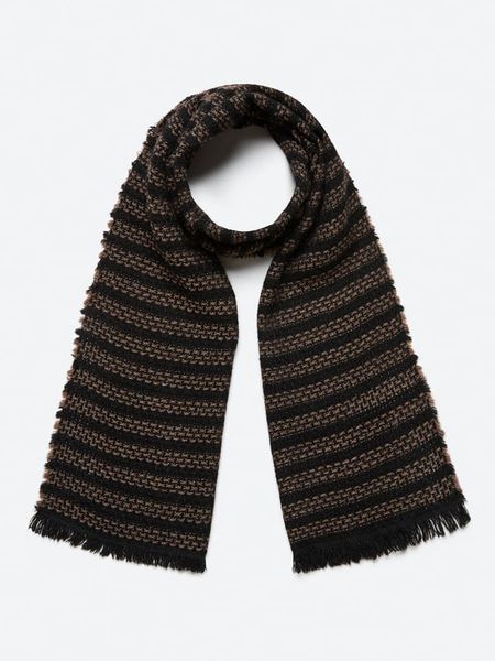 Sisley Szal w kolorze czarno-brązowym rozmiar: onesize. Brązowe szaliki dziecięce SISLEY, z materiału, bez ramiączek. Za 73.93 zł.