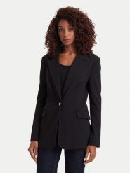Guess Marynarka W6YN08 K4326 Czarny Regular Fit. Czarne marynarki i żakiety damskie Guess, xl, z aplikacjami, z syntetyku. Za 614.99 zł.