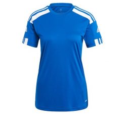 Koszulka damska adidas Squadra 21. Białe bluzki damskie Adidas, s, bez wzorów, sportowe, bez kołnierzyka, bez ramiączek. Za 69.00 zł.