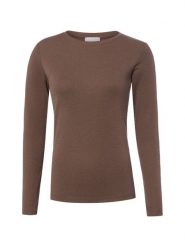 Brookshire Koszulka z długim rękawem Kobiety Bawełna brązowy, S. Brązowe t-shirty damskie brookshire, s, bez wzorów, z bawełny, bez kołnierzyka. Za 99.95 zł.