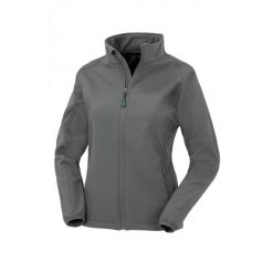 Damska kurtka z recyklingu Result Softshell. Szare kurtki softshell damskie RESULT, bez wzorów, z softshellu, bez kaptura. Za 131.45 zł.