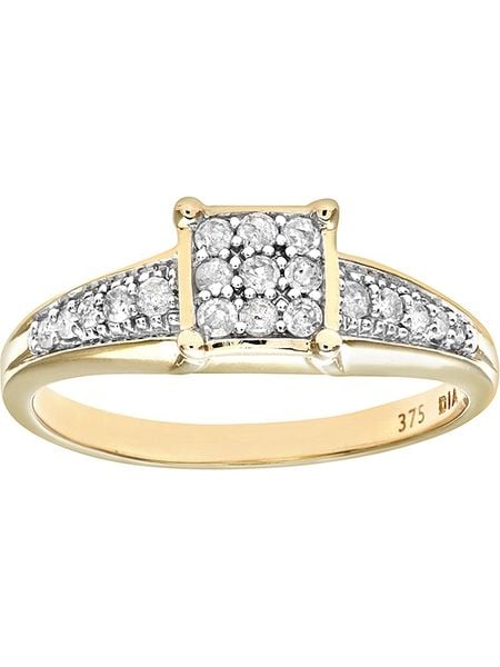 Revoni Złoty pierścionek z diamentami rozmiar: 48. Żółte pierścionki damskie Revoni, z diamentem, złote. Za 2,028.22 zł.