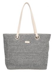 Beagles Shopper bag "Formentera" w kolorze kremowo-czarnym - 50 x 35 x 16 cm rozmiar: onesize. Brązowe shopper bag damskie Beagles, bez wzorów, z materiału, na ramię, bez dodatków. Za 96.14 zł.