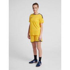 Hummel KOSZULKA DAMSKA T-shirt hmlAUTHENTIC POLY JERSEY WOMAN. Żółte bluzki sportowe damskie HUMMEL, na lato, l, bez wzorów, z jersey, bez ramiączek. Za 85.00 zł.