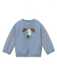 S.Oliver Bluza w kolorze błękitnym rozmiar: 86. Niebieskie bluzy i bluzki niemowlęce S.Oliver, bez wzorów, bez ramiączek, bez kaptura. Za 73.95 zł.