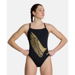 Damski kostium kąpielowy 1-częściowy Arena SI. Czarne stroje jednoczęściowe damskie Arena, xs, bez wzorów. Za 256.50 zł.