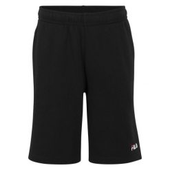 Shorty Męskie Lusciano. Czarne szorty męskie Fila, bez wzorów, z bawełny. Za 173.99 zł.