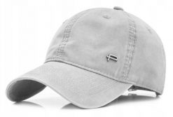 Letnia Czapka z Daszkiem (Bejsbolówka) - Pako Jeans - Jasny Popiel. Szare czapki męskie Pako Jeans, na lato, bez wzorów, z bawełny. Za 55.00 zł.