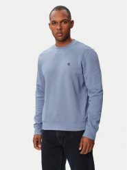 Calvin Klein Jeans Bluza LV04RG275G Niebieski Classic Fit. Niebieskie bluzy bez kaptura męskie Calvin Klein Jeans, m, z bawełny. Za 329.99 zł.