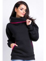 Awama Bluza w kolorze czarnym rozmiar: S/M. Czarne bluzy bez kaptura damskie Awama, m. Za 109.78 zł.