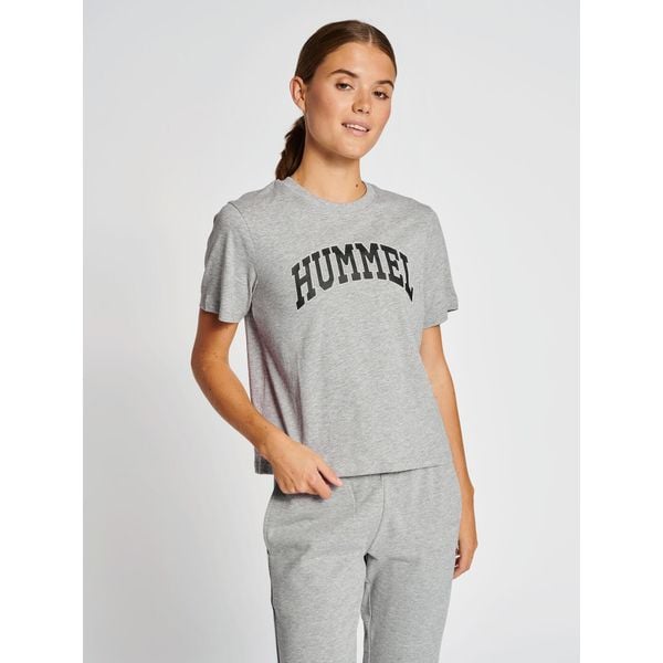 Koszulka damska Hummel Ic Gill Loose. Szare bluzki damskie HUMMEL, s, bez wzorów, bez kołnierzyka. W wyprzedaży za 78.55 zł.