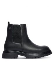 Tommy Hilfiger Botki Chelsea Boot T3A5-34152-1355 D Czarny. Czarne botki dziewczęce Tommy Hilfiger, bez wzorów, ze skóry, bez ramiączek. Za 399.99 zł.