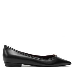 Baleriny Tory Burch. Czarne baleriny damskie Tory Burch, bez wzorów, bez obcasa. Za 969.99 zł.