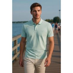 Koszulka polo BOSS Passenger niebieski (50507803-474). Niebieskie koszulki polo męskie Boss, m, bez wzorów, bez ramiączek. Za 279.00 zł.