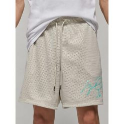 Spodenki męskie nike air jordan essentials mesh graphic shorts light orewood. Brązowe szorty męskie Nike, bez wzorów, z meshu, sportowe. Za 249.00 zł.