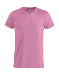 Clique Basic-T Junior T-shirt bawełniany z prążkowanym kołnierzem – bright pink. Czerwone t-shirty damskie CLIQUE, bez wzorów, z bawełny, bez kołnierzyka. Za 84.02 zł.