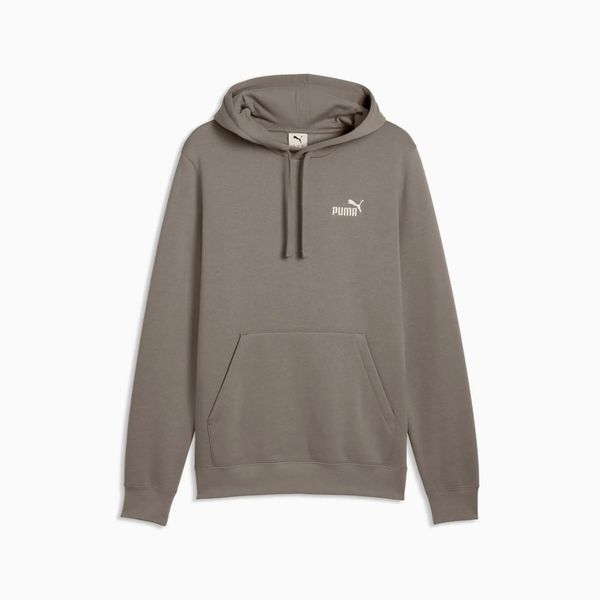 Bluza sportowa męska z kapturem Puma. Brązowe bluzy sportowe męskie Puma, bez wzorów, klasyczne, bez kołnierzyka, bez ramiączek. Za 217.78 zł.