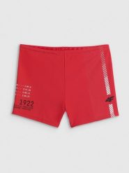 4F Kąpielówki męskie - czerwone M. Czerwone kąpielówki męskie 4f, m, bez wzorów, na fitness i siłownię. Za 69.99 zł.