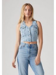 Levi's Top w kolorze błękitnym rozmiar: M. Niebieskie topy damskie Levi's, m, bez wzorów, bez kołnierzyka. Za 139.20 zł.